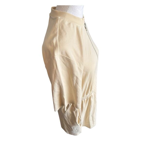 NWT Cos Zip Up Play Suit Romper Shorts Size S Beige - Picture 8 of 15